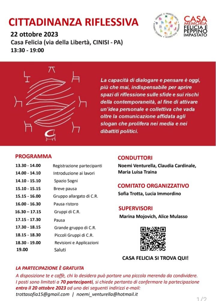 II edizione di CITTADINANZA RIFLESSIVA a Cinisi 1 citt 1