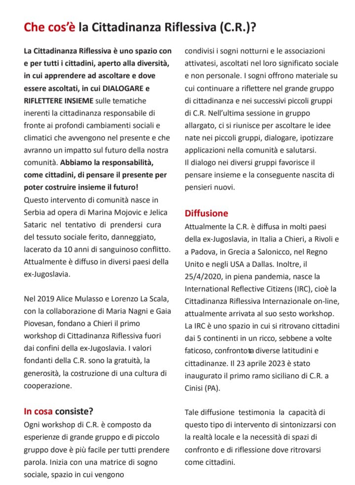 II edizione di CITTADINANZA RIFLESSIVA a Cinisi 3 citt 2